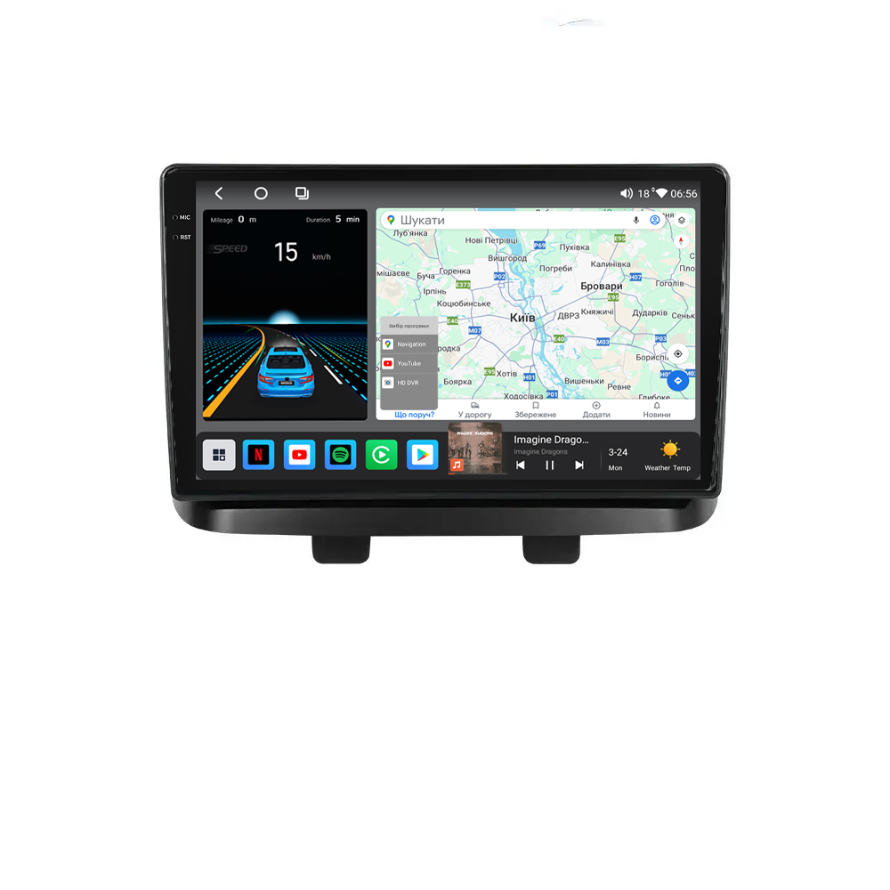 Штатна магнітола Mekede M6 Plus Fiat Doblo (2000-2010) CarPlay QleD
