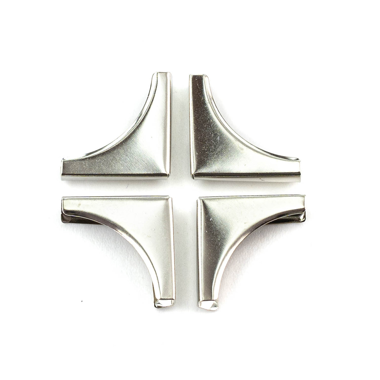 Кутики для альбомів Срібло 22*22*3мм 4шт KTM055, фото 1