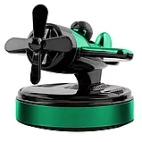 Автомобільний ароматизатор Airplane (Gardenia) на сонячній батареї, зелений, фото 4