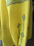 Вишиванка окружність грудей вишиванки 140 см.жовтого кольору шифон розмір 60, фото 3