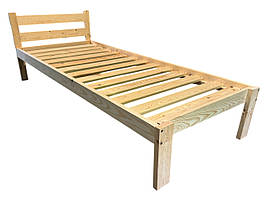 Ліжко Нікола 200×90 масив сосни ламелі без покриття