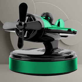 Автомобільний ароматизатор Airplane (Gardenia) на сонячній батареї, зелений