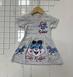 Сіре плаття для малятка Літо "Туреччина" Розміри: 2,3,4,5 років (38070)