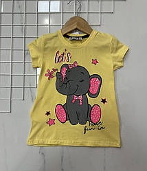 Жовтенька туніка з кишенями для дівчинки "Туреччина" Розміри: 2,3,4,5 років (38071-1)