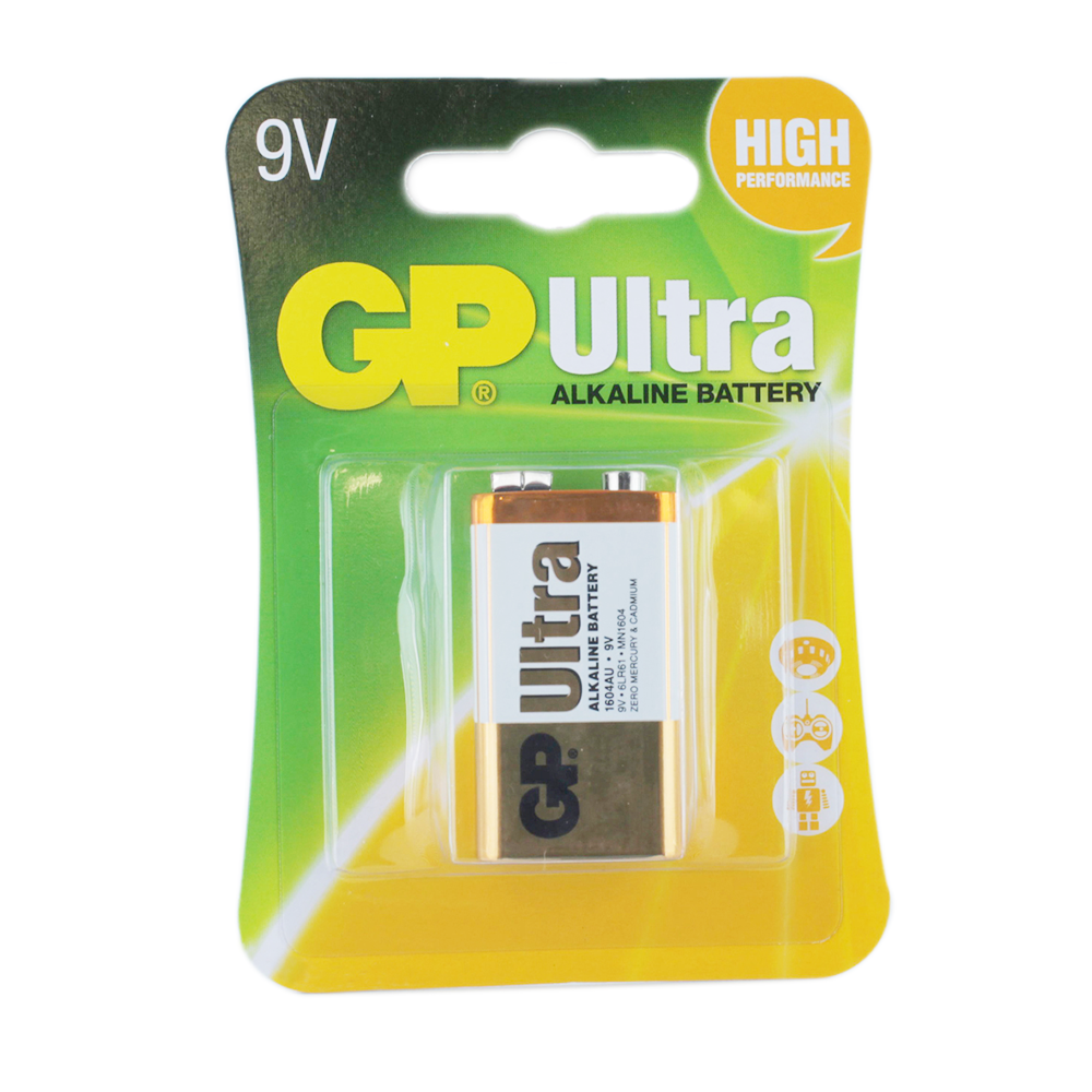 Батарейка Крона (6LF22) GP Ultra Alkaline (9v), фото 1