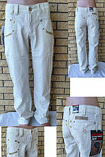 Штани, джинси чоловічі літні лляні, на високий зріст, пряма штанина BAYERN, Туреччина, фото 2