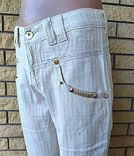 Штани, джинси чоловічі літні лляні, на високий зріст, пряма штанина BAYERN, Туреччина, фото 4