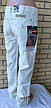 Штани, джинси чоловічі літні лляні, на високий зріст, пряма штанина BAYERN, Туреччина, фото 6
