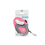Повідець-рулетка COLLAR для собак до 12 кг, розмір XS, 3 метра, Рожевий, фото 4