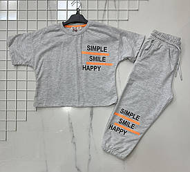 Турецький костюм з бриджами для дівчинки підлітка Розміри: 9,10,11,12 років (38080)