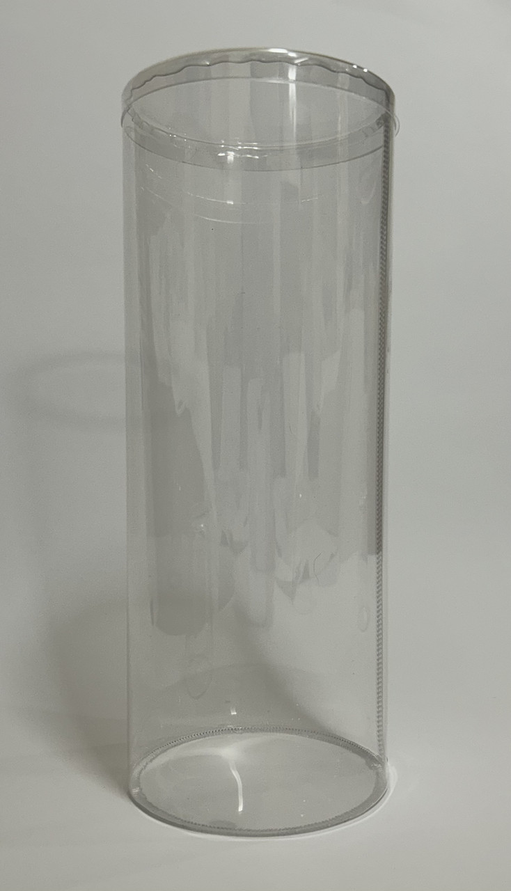 Тубус пластиковий 100х250 мм харчовий Прозорий, фото 1