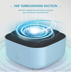 Електрична попільничка з фільтром для запаху диму, настільна попільничка димовідсмоктувач для сигарет