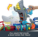 Хот Вілс Сіті Автомийка Суперакула Hot Wheels City Ultra Shark Car Wash, фото 5