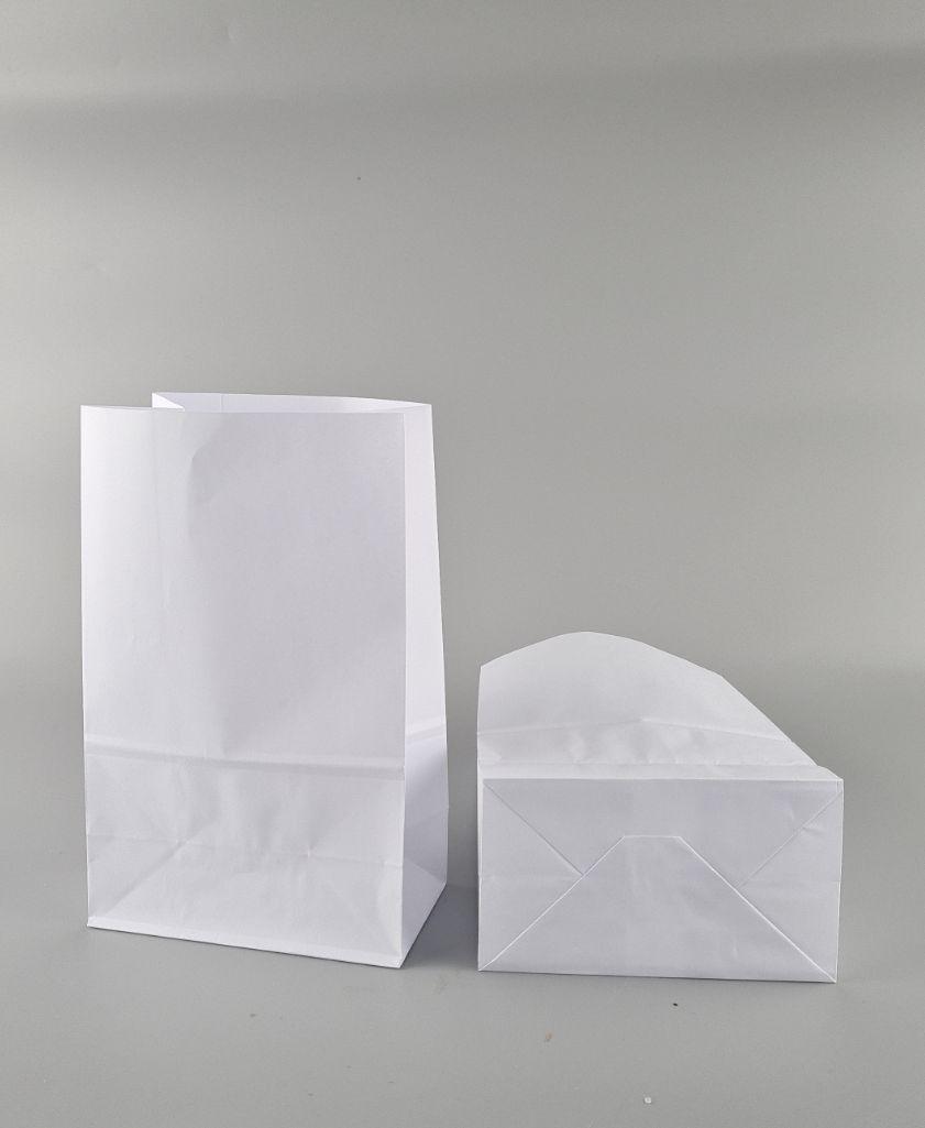 Пакет с дном бумажный 24*15*9  белый №19 (25 шт), фото 1