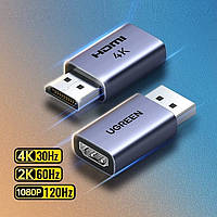 Перехідник DisplayPort (DP) - HDMI 4K (1080-2160) підключення до ТБ виведення зображення з МАК ноутбука відеокарти контролера