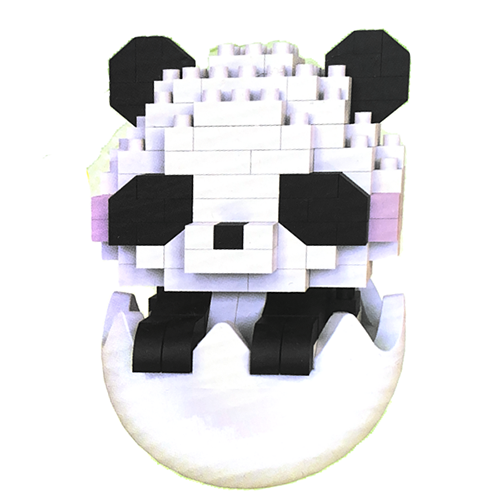 Конструктор Tumbler Building Blocks Панда, 3D конструктор 10 см