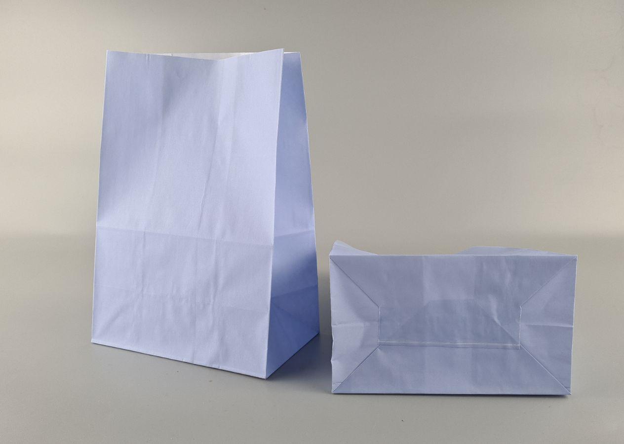 Пакет с дном бумажный 28*19*11,5 ГОЛУБОЙ (25 шт), фото 1