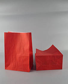 Пакет с дном бумажный 28*19*11,5 КРАСНЫЙ (25 шт)