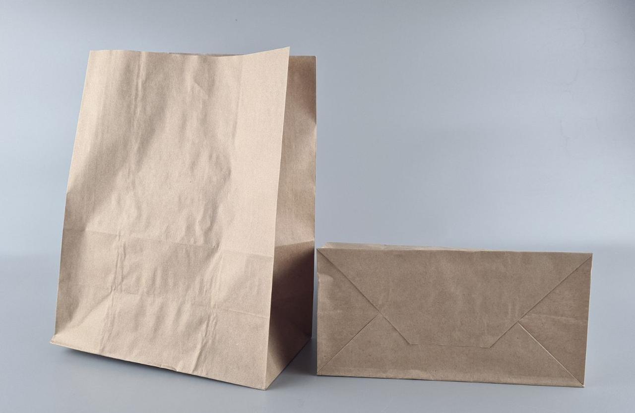 Пакет с дном бумажный 29*23*12 коричневый №5 (25 шт), фото 1
