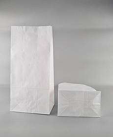 Пакет с дном бумажный 39*19*12  белый №1 (25 шт)