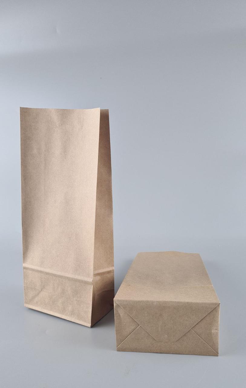 Пакет с дном бумажный 26*11*6 коричневый №14 (25 шт), фото 1