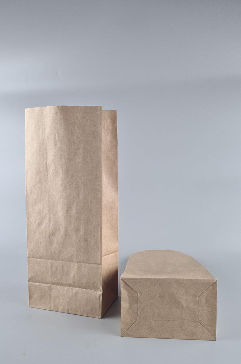 Пакет с дном бумажный 32*13*8,5 коричневый №15 (25 шт), фото 1