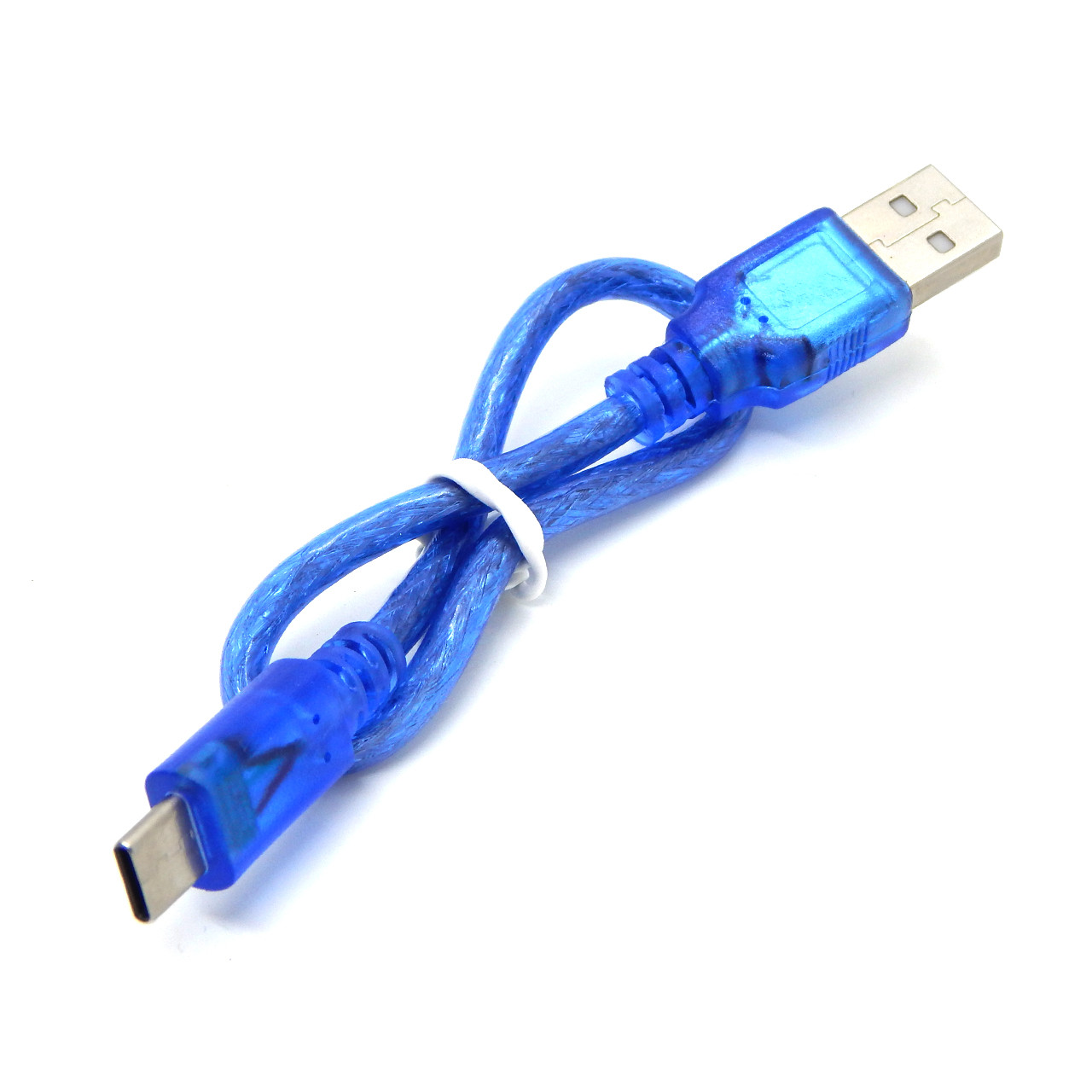 Міцний кабель USB A - Type-C для Arduino і ESP32 (синій) для під'єднання Arduino плат та мікроконтролерів