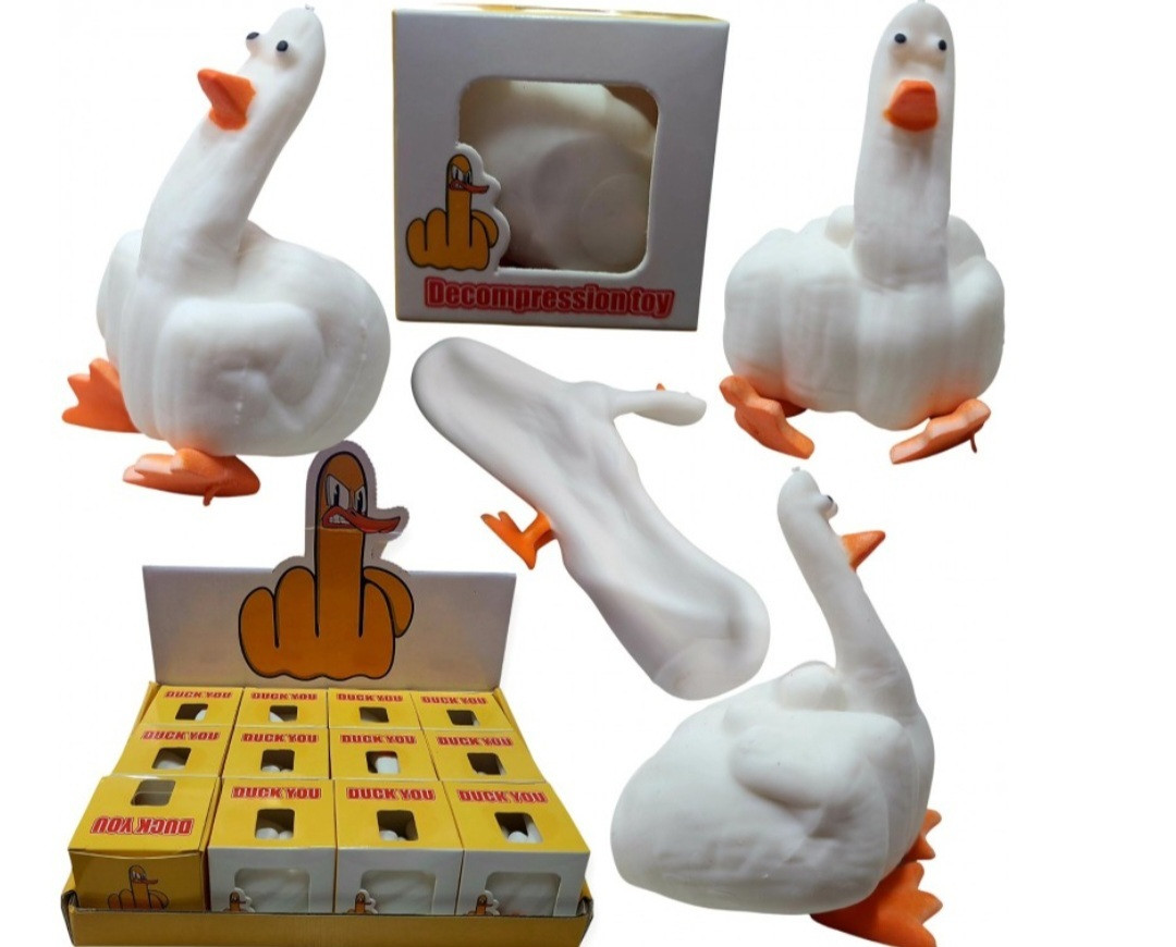 Антистрес іграшка Качка Гусак з піском