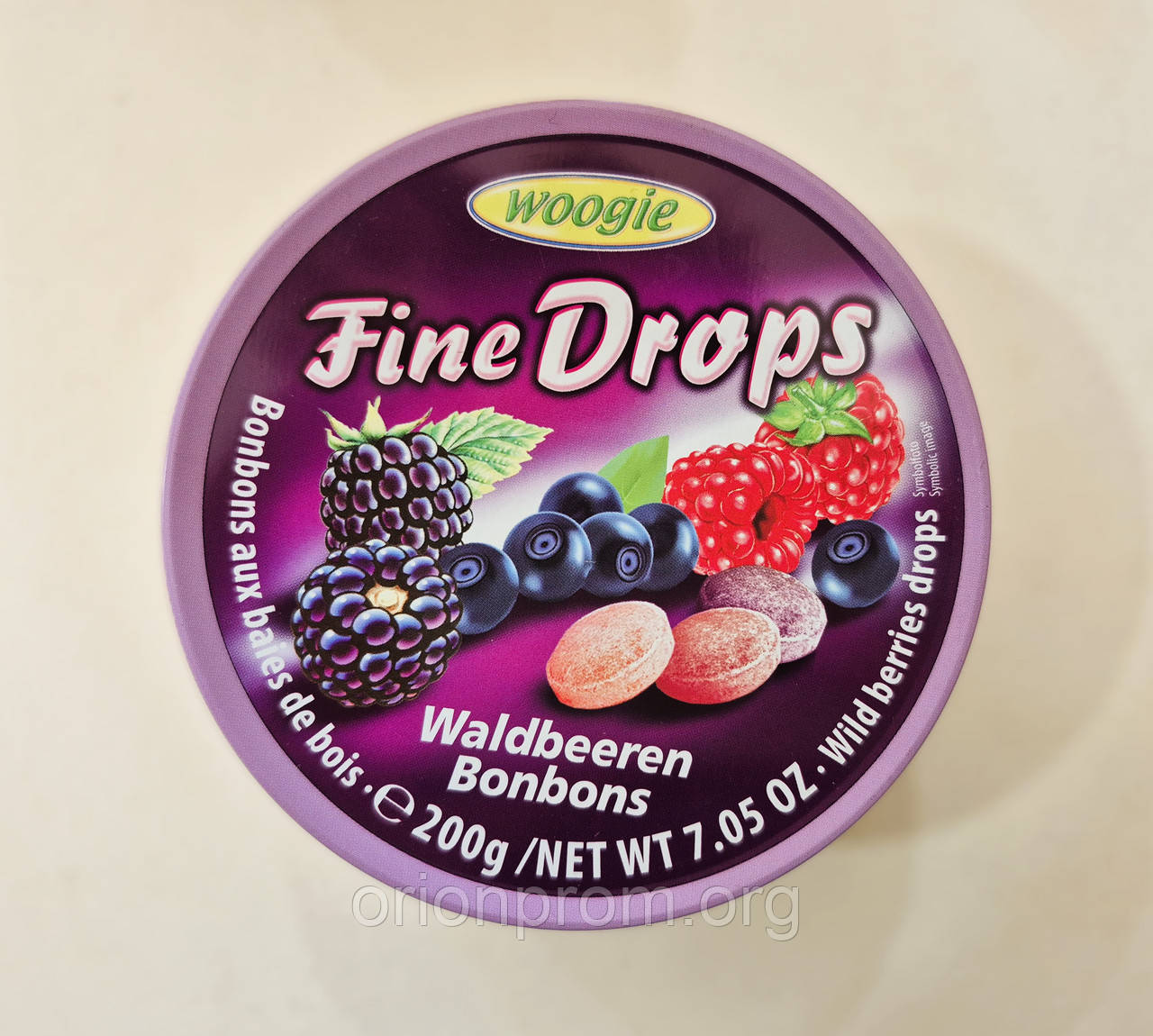 Льодяники Fine Drops лісові ягоди 200 г, фото 1