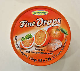 Льодяники Fine Drops апельсин 200 г