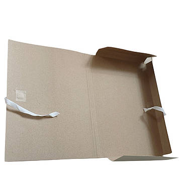 Папка архівна, з титульною сторінкою "Для Паперів Герб" 215х310 мм на зав'язках висота корінець 0,6-2,8 см 50 шт