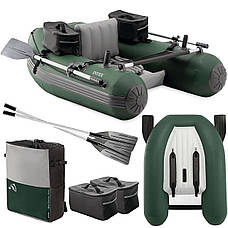 Одномісний надувний рибальський човен Intex 68381 Big Catch Pro (165х119х38 см) ручний насос 1.7 л, весла 2 шт., фото 3