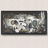 Алмазна мозаїка/вишивка Дісней. Бакс Банні 40*80 см Орігамі OD 5122, фото 6