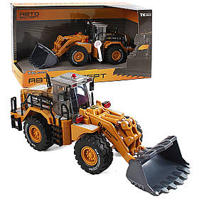 Спецтехніка дитяча навантажувач металопластик 1:40 звук світло 27*8,5*11см (TK-61715)