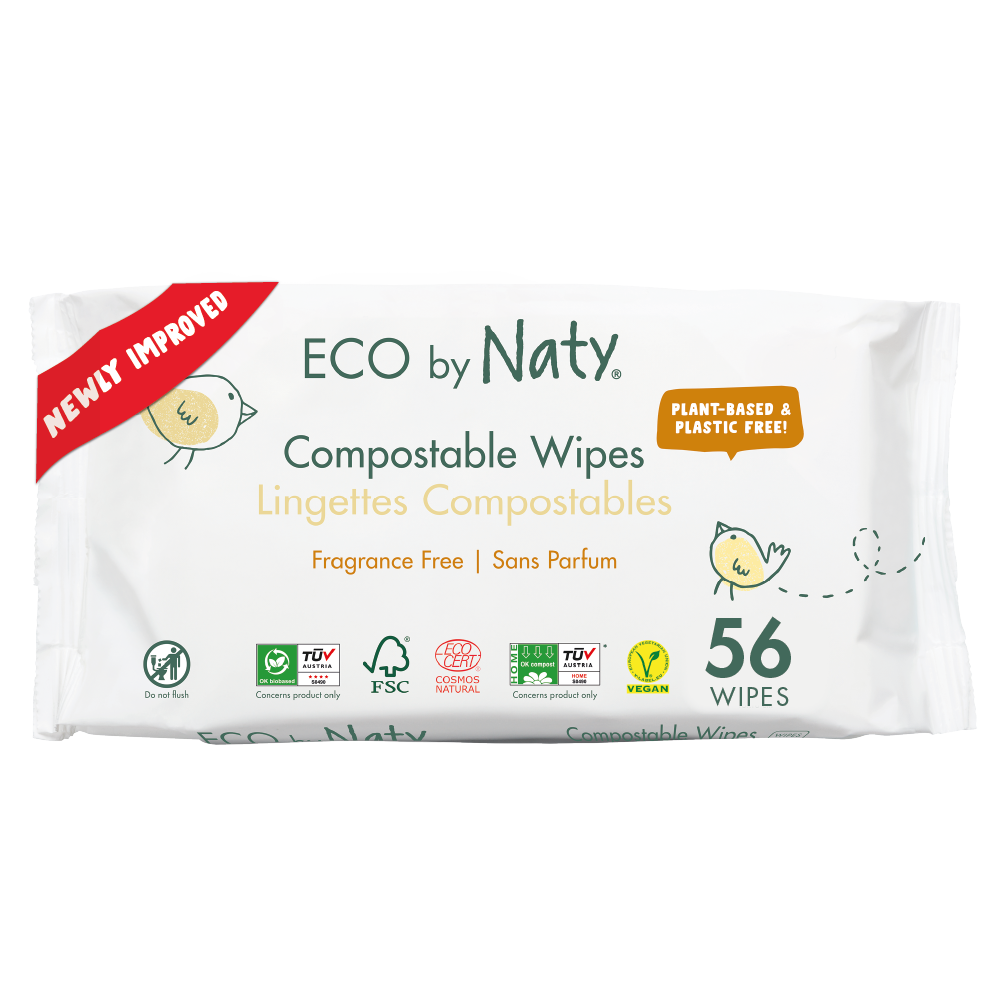 Органічні серветки Eco by Naty без запаху 56 шт