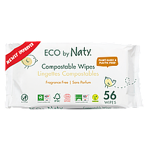 Органічні серветки Eco by Naty без запаху 56 шт