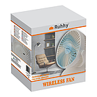 Бездротовий вентилятор із затискачем, настільний вентилятор 1200 мАг USB-C RUHHY!, фото 3