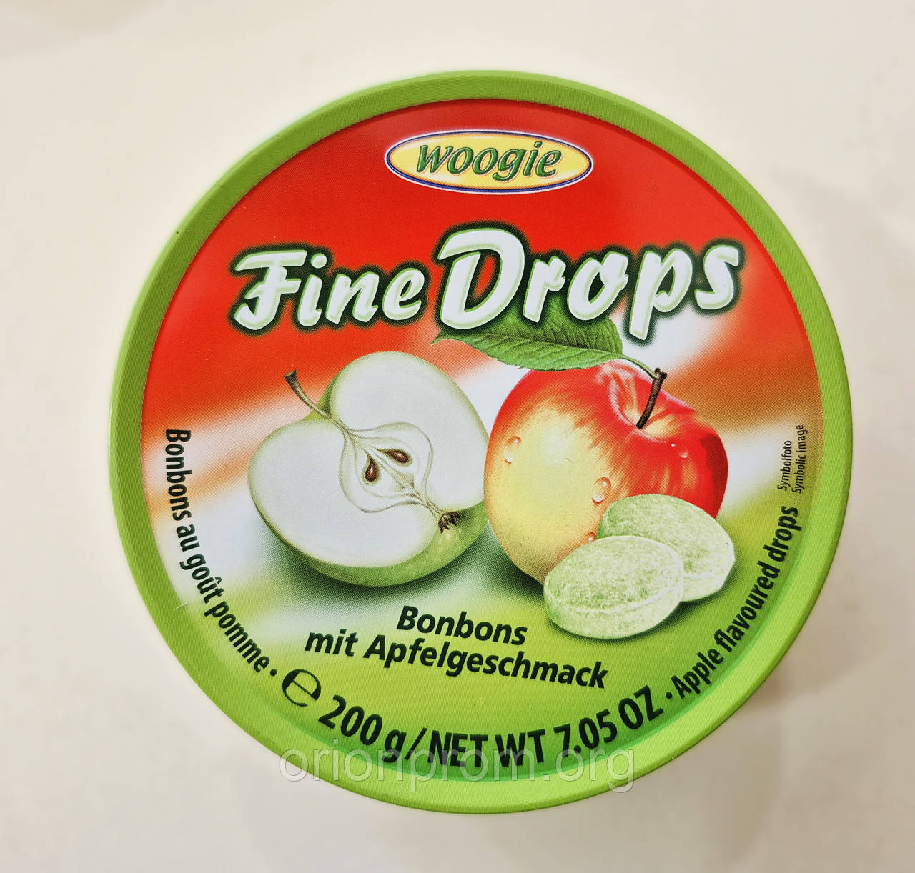 Льодяники Fine Drops яблуко 200 г, фото 1