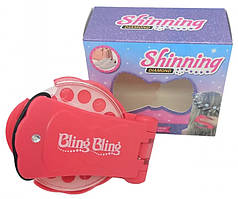 Популярний! Набір для творчості дівчинці - Стайлер для прикраси стразами Блінгер – Стрази для волосся дитячі Blinger, в комплекті