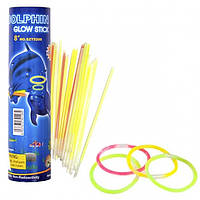 Популярний! Неонові палички 20см у тубусі 100шт - Краща якість тільки на Nukleon.com.ua