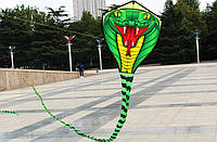 Воздушный змей кобра с длинным хвостом 8 метров