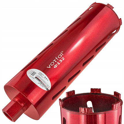 Коронка алмазна по бетону на сухо 132*450 STONER V04590, фото 1