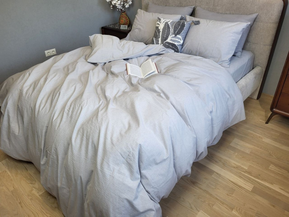 Комплект Односпальний Washed Cotton варена бавовна Silver Moonlight