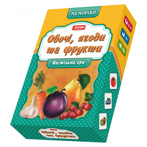 Настільна гра Artos Games Овочі, фрукти і ягоди 4820130620659 ID 4977199