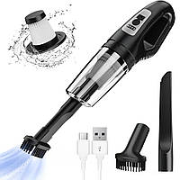 Автомобільний акумуляторний пилосос 2 в 1 30 Вт DC-6222 Black