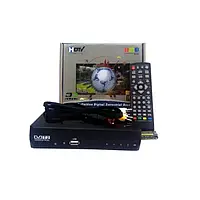 Ефірна цифрова приставка T2 в металевому корпусі з дисплеєм, роз'ємом під Wi-Fi та пультом ART-0521 YU227