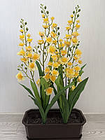 Штучна орхідея Онцидіум — 70 см (танцююча лялька), фото 6