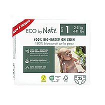 Органічні підгузники Eco by Naty Розмір 1 (від 2 до 5 кг) 25 шт