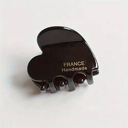 Заколка для волосся NYU.NYU France hair clip Heart Brown 3,5x3см