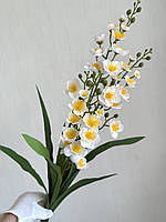 Штучна орхідея Онцидіум — 70 см ( біла, танцююча лялька), фото 6